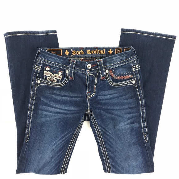🛑 SOLD Rock Revival Womens Boot Betty Jeans Size - Picture 2 of 8